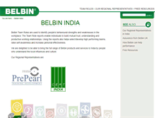 Tablet Screenshot of belbin-india.com